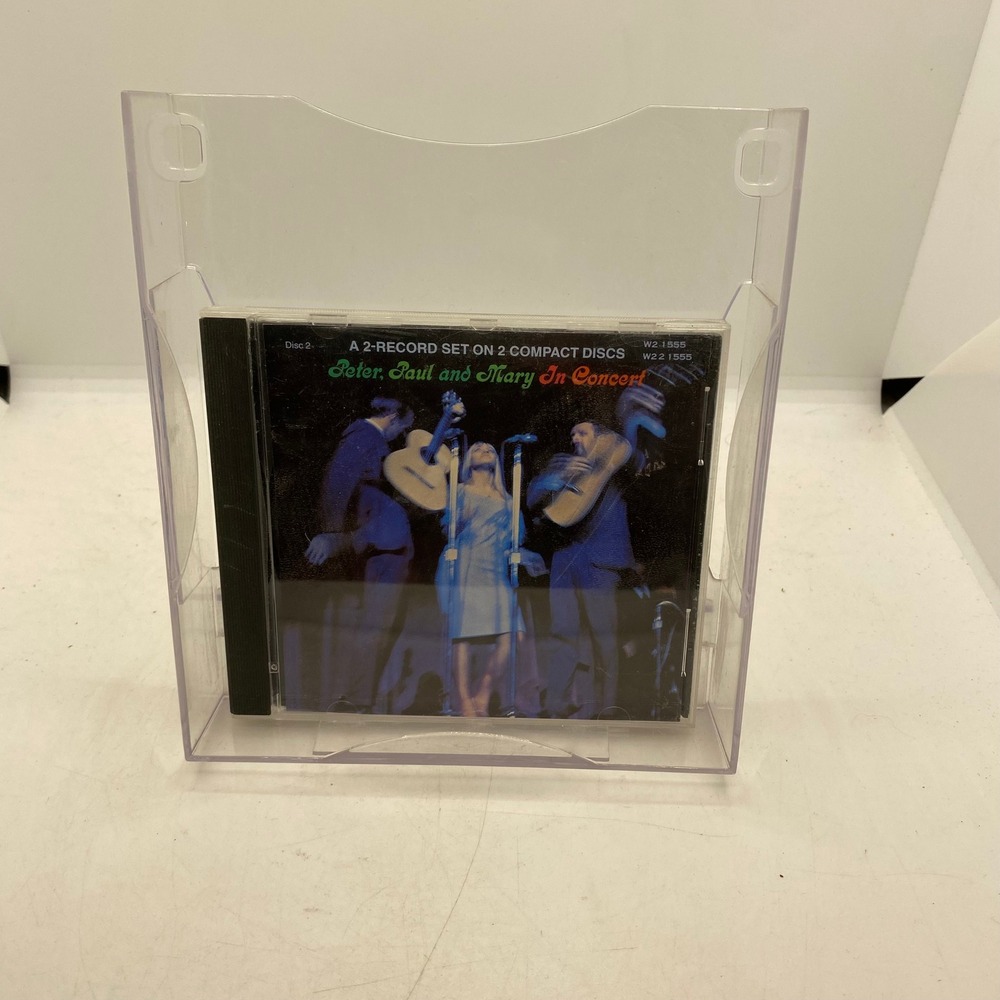 Peter Paul and Mary In Concert CD Disc 2 Warner Bros W2 1555 Folk 1989 Pressing